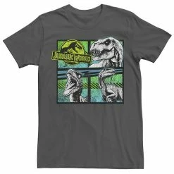 Licensed Character Men's Jurassic World Dinosaurs Group Of 3 Neon Graphic Tee Navy -Licensed Character Shop unnamed file 21548