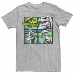 Licensed Character Men's Jurassic World Dinosaurs Group Of 3 Neon Graphic Tee Navy -Licensed Character Shop unnamed file 21553