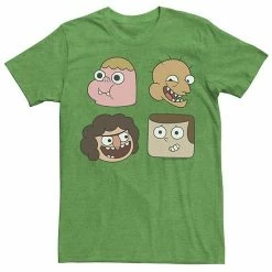Licensed Character Men's Cartoon Network Clarence And Friends Big Portraits Tee Kelly Heather -Licensed Character Shop unnamed file 21578