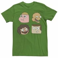 Licensed Character Men's Cartoon Network Clarence And Friends Big Portraits Tee Kelly Heather -Licensed Character Shop unnamed file 21579
