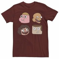 Licensed Character Men's Cartoon Network Clarence And Friends Big Portraits Tee Kelly Heather -Licensed Character Shop unnamed file 21581