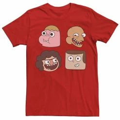 Licensed Character Men's Cartoon Network Clarence And Friends Big Portraits Tee Kelly Heather -Licensed Character Shop unnamed file 21585