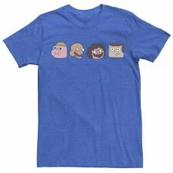 Licensed Character Men's Cartoon Network Clarence And Friends Portrait Line-Up Tee Navy Heather -Licensed Character Shop unnamed file 21607