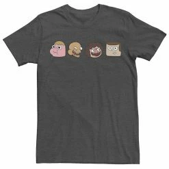Licensed Character Men's Cartoon Network Clarence And Friends Portrait Line-Up Tee Navy Heather -Licensed Character Shop unnamed file 21616