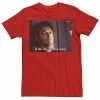 Licensed Character Men's Jurassic Park Life Finds A Way Goldblum Jeff Stare Tee Red Heather -Licensed Character Shop unnamed file 21630