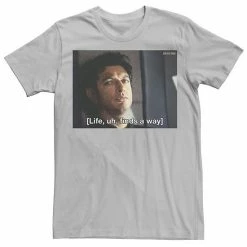 Licensed Character Men's Jurassic Park Life Finds A Way Goldblum Jeff Stare Tee Red Heather -Licensed Character Shop unnamed file 21633