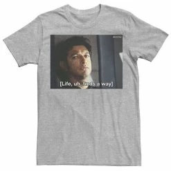 Licensed Character Men's Jurassic Park Life Finds A Way Goldblum Jeff Stare Tee Red Heather -Licensed Character Shop unnamed file 21637