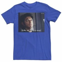 Licensed Character Men's Jurassic Park Life Finds A Way Goldblum Jeff Stare Tee Red Heather -Licensed Character Shop unnamed file 21638
