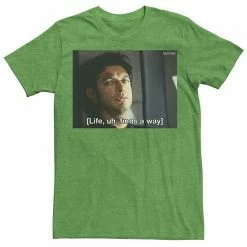 Licensed Character Men's Jurassic Park Life Finds A Way Goldblum Jeff Stare Tee Red Heather -Licensed Character Shop unnamed file 21642