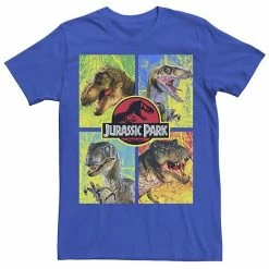Licensed Character Men's Jurassic Park Four Dinosaur Faces Tee Kelly Heather -Licensed Character Shop unnamed file 21661