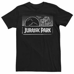 Licensed Character Men's Jurassic Park Spray Painted Stencil Logo Tee Black -Licensed Character Shop unnamed file 21713