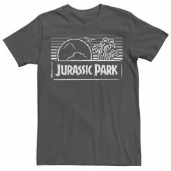 Licensed Character Men's Jurassic Park Spray Painted Stencil Logo Tee Black -Licensed Character Shop unnamed file 21721