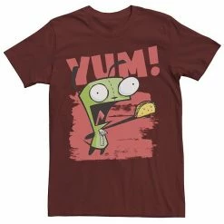 Licensed Character Men's Invader Zim Gir Yum! Paint Smear Tee Red -Licensed Character Shop unnamed file 21730