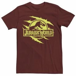 Licensed Character Men's Jurassic World Neon T-Rex Fossil Logo Tee Navy -Licensed Character Shop unnamed file 21754