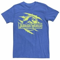 Licensed Character Men's Jurassic World Neon T-Rex Fossil Logo Tee Navy -Licensed Character Shop unnamed file 21755