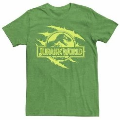 Licensed Character Men's Jurassic World Neon T-Rex Fossil Logo Tee Navy -Licensed Character Shop unnamed file 21756
