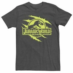 Licensed Character Men's Jurassic World Neon T-Rex Fossil Logo Tee Navy -Licensed Character Shop unnamed file 21760