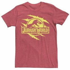 Licensed Character Men's Jurassic World Neon T-Rex Fossil Logo Tee Navy -Licensed Character Shop unnamed file 21763