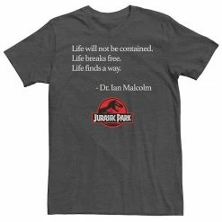 Licensed Character Men's Jurassic Park Life Finds A Way Quote Tee Royal -Licensed Character Shop unnamed file 21775