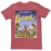 Licensed Character Men's Disney Bambi Sunflower Poster Tee Charcoal -Licensed Character Shop unnamed file 21788