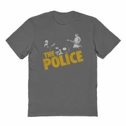 Licensed Character Men's The Police Tee Gray -Licensed Character Shop unnamed file 21846
