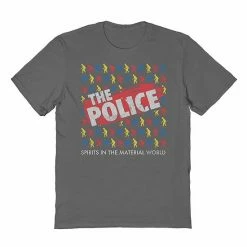 Licensed Character Men's The Police Tee Gray -Licensed Character Shop unnamed file 21849