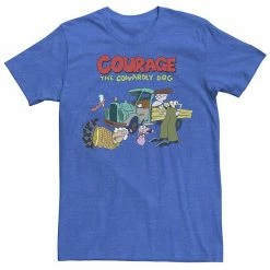 Licensed Character Men's Courage The Cowardly Dog Scene Logo Tee Cardinal -Licensed Character Shop unnamed file 21857