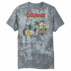Licensed Character Men's Courage The Cowardly Dog Scene Logo Tee Cardinal -Licensed Character Shop unnamed file 21860