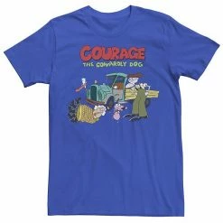 Licensed Character Men's Courage The Cowardly Dog Scene Logo Tee Cardinal -Licensed Character Shop unnamed file 21864