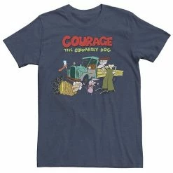 Licensed Character Men's Courage The Cowardly Dog Scene Logo Tee Cardinal -Licensed Character Shop unnamed file 21868