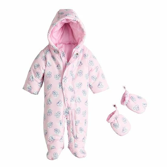 Licensed Character Disney's Minnie Mouse Baby Girl Snowsuit 3 Licensed Character Disney's Minnie Mouse Baby Girl Snowsuit