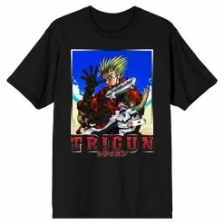 Licensed Character Men's Trigun Characters Over Beach Tee