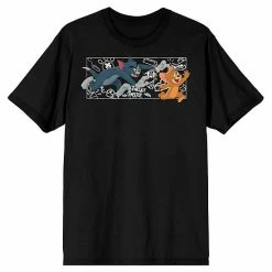 Licensed Character Men's Tom & Jerry Chalk Art Tee