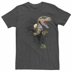 Licensed Character Men's Jurassic Park Ripping Velociraptor Graphic Tee Athletic Heather -Licensed Character Shop unnamed file 22419