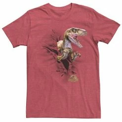 Licensed Character Men's Jurassic Park Ripping Velociraptor Graphic Tee Athletic Heather -Licensed Character Shop unnamed file 22426