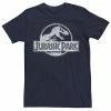 Licensed Character Men's Jurassic Park White Distressed Circle Logo Graphic Tee Red -Licensed Character Shop unnamed file 22435