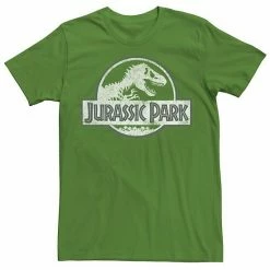Licensed Character Men's Jurassic Park White Distressed Circle Logo Graphic Tee Red -Licensed Character Shop unnamed file 22438