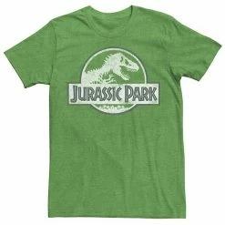 Licensed Character Men's Jurassic Park White Distressed Circle Logo Graphic Tee Red -Licensed Character Shop unnamed file 22439