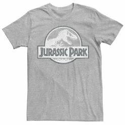 Licensed Character Men's Jurassic Park White Distressed Circle Logo Graphic Tee Red -Licensed Character Shop unnamed file 22442