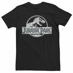 Licensed Character Men's Jurassic Park White Distressed Circle Logo Graphic Tee Red -Licensed Character Shop unnamed file 22443