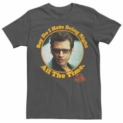 Licensed Character Men's Jurassic Park Hate Being Right All The Time Tee Kelly Heather