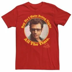 Licensed Character Men's Jurassic Park Hate Being Right All The Time Tee Kelly Heather -Licensed Character Shop unnamed file 22460