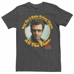 Licensed Character Men's Jurassic Park Hate Being Right All The Time Tee Kelly Heather -Licensed Character Shop unnamed file 22464