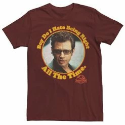 Licensed Character Men's Jurassic Park Hate Being Right All The Time Tee Kelly Heather -Licensed Character Shop unnamed file 22466