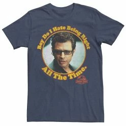 Licensed Character Men's Jurassic Park Hate Being Right All The Time Tee Kelly Heather -Licensed Character Shop unnamed file 22468