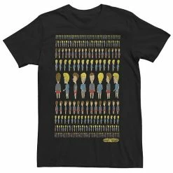 Licensed Character Men's Beavis And Butthead Patterns Rule Distressed Portrait Tee Cardinal -Licensed Character Shop unnamed file 22524