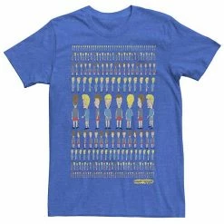 Licensed Character Men's Beavis And Butthead Patterns Rule Distressed Portrait Tee Cardinal -Licensed Character Shop unnamed file 22529