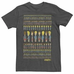 Licensed Character Men's Beavis And Butthead Patterns Rule Distressed Portrait Tee Cardinal -Licensed Character Shop unnamed file 22531