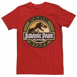 Licensed Character Men's Jurassic Park Staff Icon T-Rex Skeleton Tee Royal