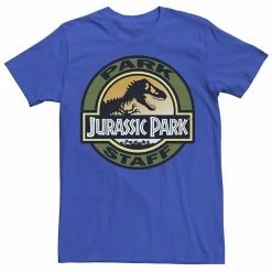 Licensed Character Men's Jurassic Park Staff Icon T-Rex Skeleton Tee Royal -Licensed Character Shop unnamed file 22553